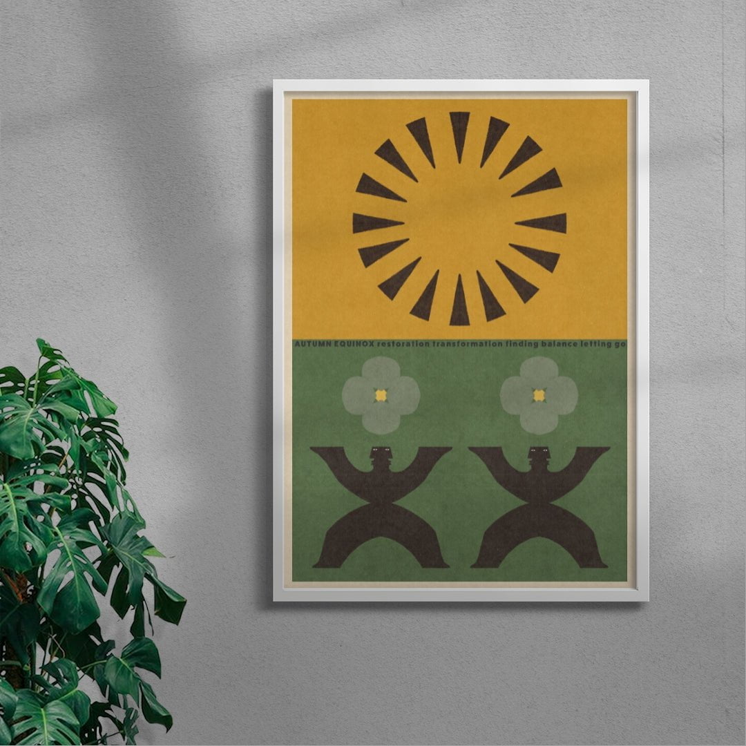 Autumn Equinox 2 contemporary wall art print by Imo Sinclair - sold by DROOL