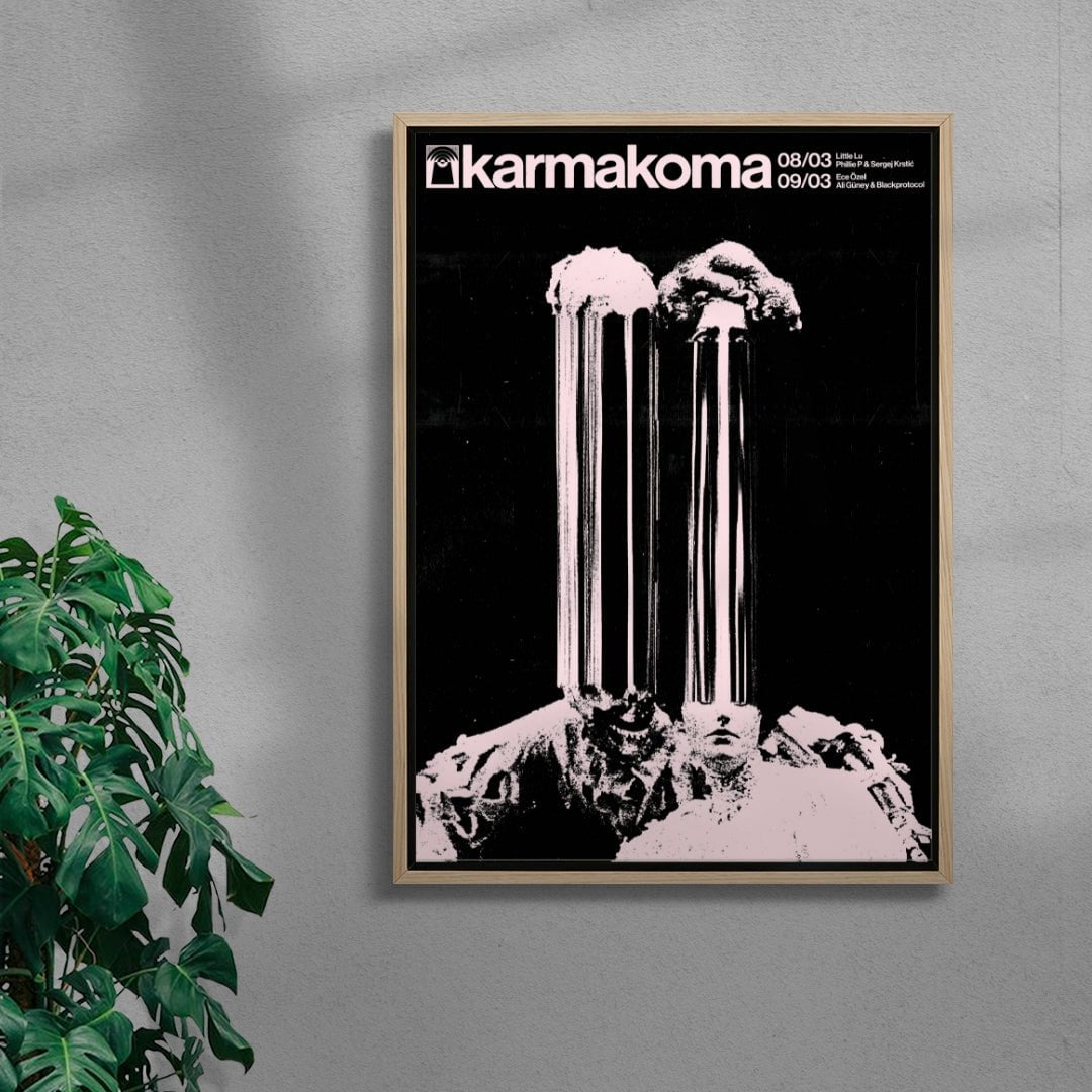 Karmakoma LU/ECE contemporary wall art print by Floating Bstrd - sold by DROOL