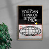 Everything Is True contemporary wall art print by MEDG - sold by DROOL