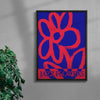 Jazz Flowers contemporary wall art print by John Schulisch - sold by DROOL