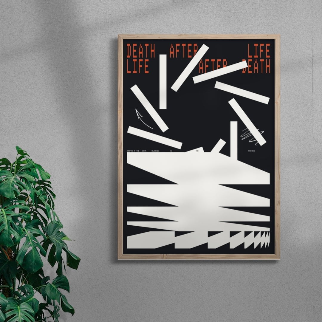 LIFE AFTER DEATH contemporary wall art print by Xtian Miller - sold by DROOL