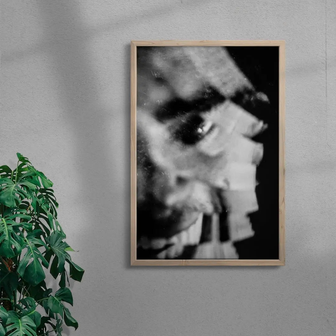 Smiling In The Dark contemporary wall art print by Omar Belattar - sold by DROOL