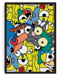 Thumbnail for Simpson Megamixed contemporary wall art print by Ignorance1 - sold by DROOL