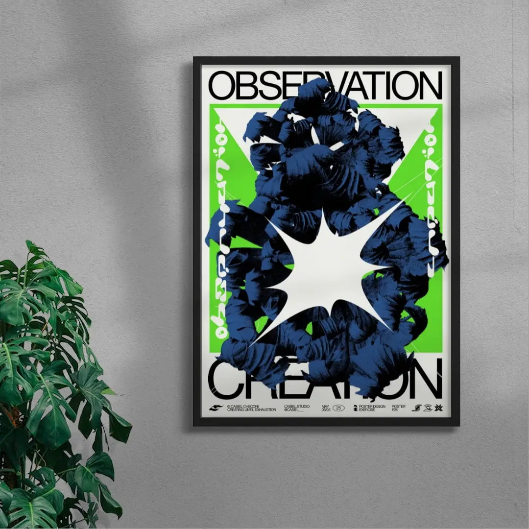 Observation Creation contemporary wall art print by Casiel Checoni - sold by DROOL