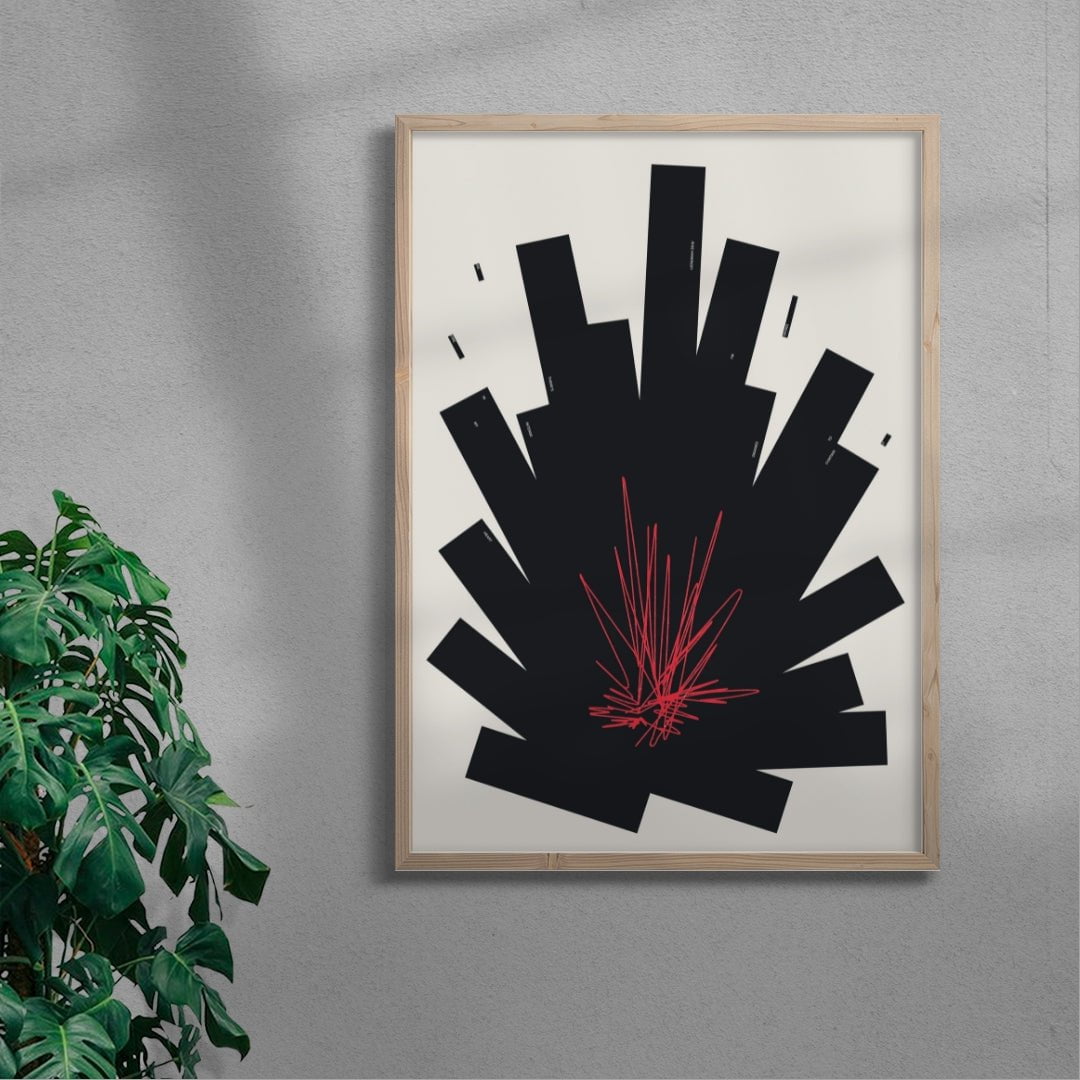 CARDIAC contemporary wall art print by Xtian Miller - sold by DROOL