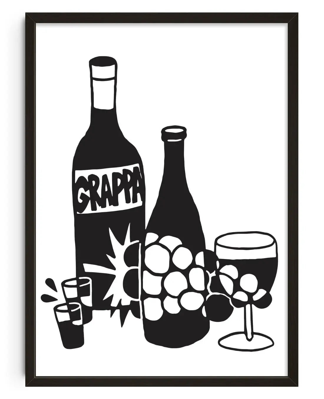GRAPPA contemporary wall art print by Max Blackmore - sold by DROOL