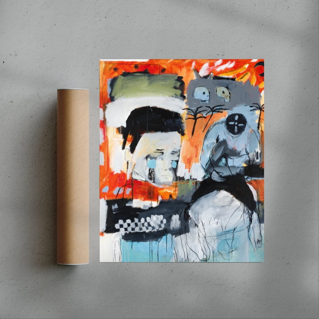 The last ever Jockey contemporary wall art print by Billy Bagilhole - sold by DROOL