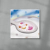 Spoonful contemporary wall art print by Oriane Jeanselme - sold by DROOL