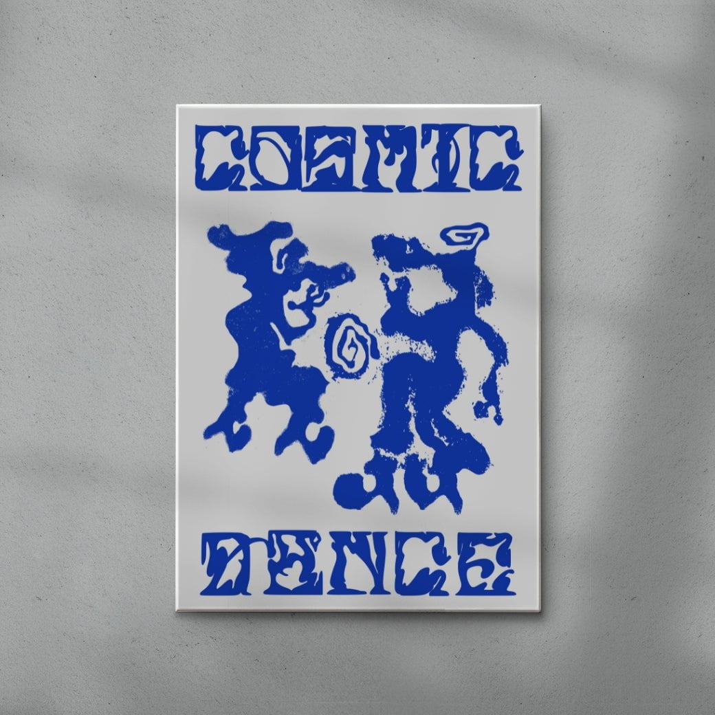 Cosmic Dance contemporary wall art print by Amelie Goeppel - sold by DROOL