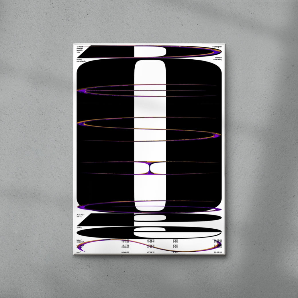 DOPE contemporary wall art print by Alessio Borando - sold by DROOL