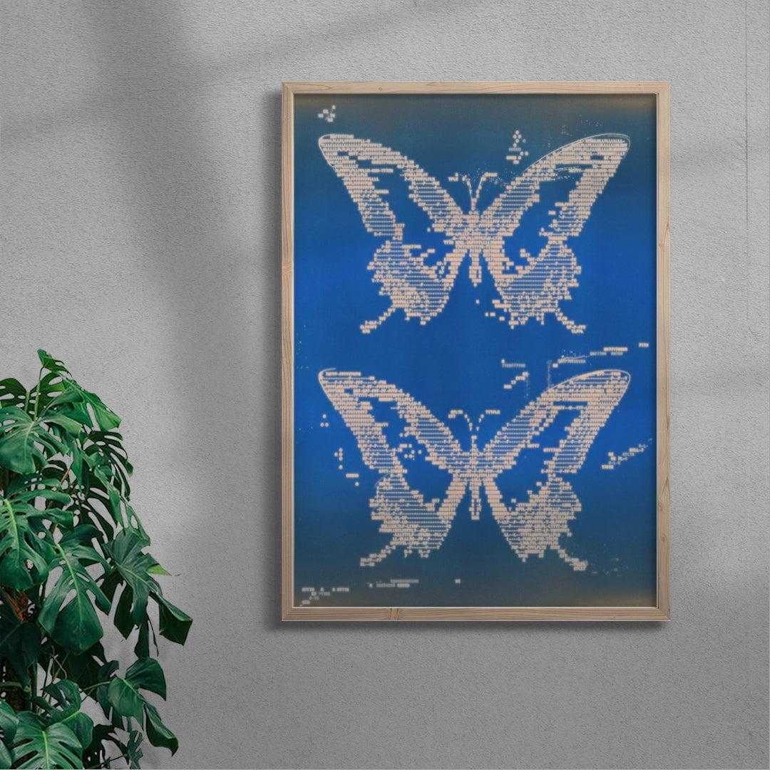 Flutter contemporary wall art print by KBAR studio - sold by DROOL