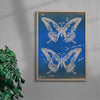 Flutter contemporary wall art print by KBAR studio - sold by DROOL