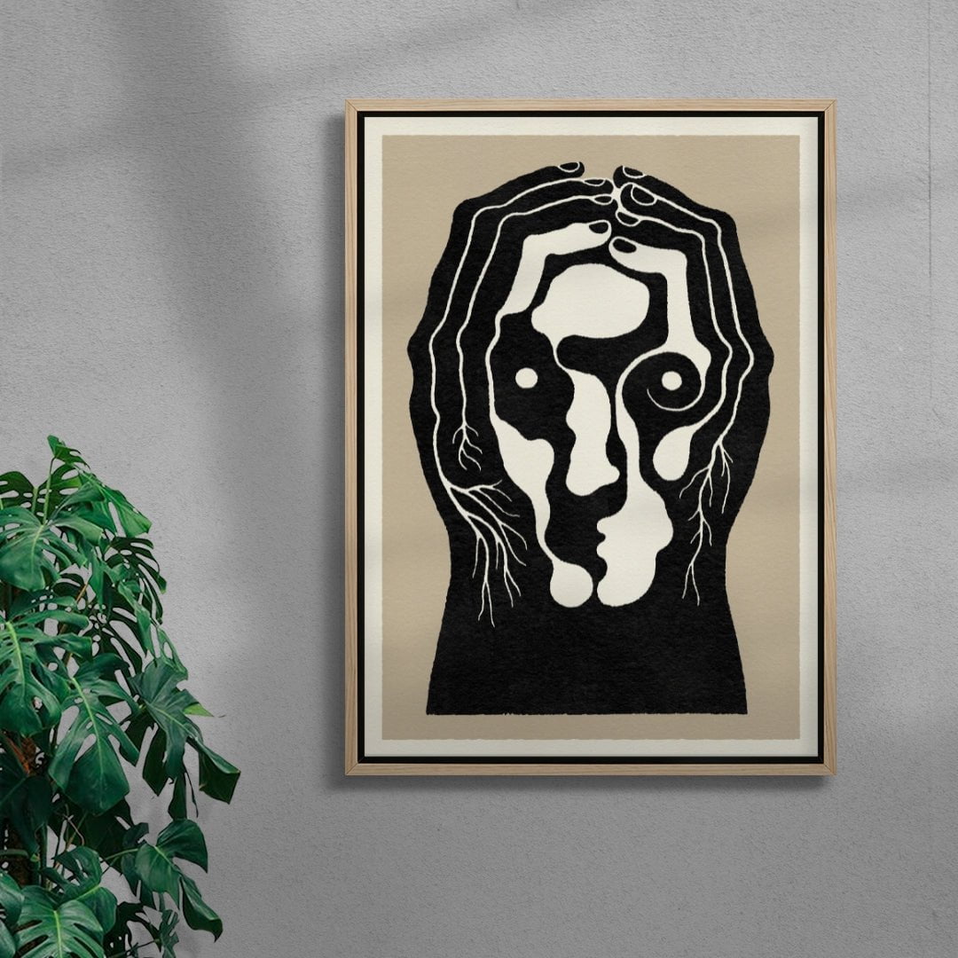 Pilgrim contemporary wall art print by Henrik Delehag - sold by DROOL