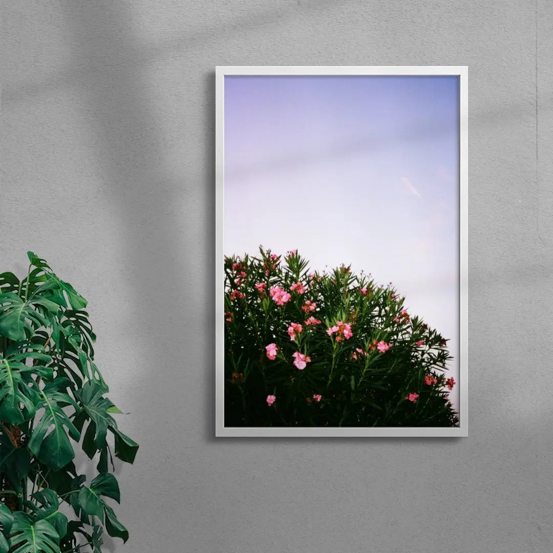 Pink Blossoms contemporary wall art print by Sebastian Wolf - sold by DROOL