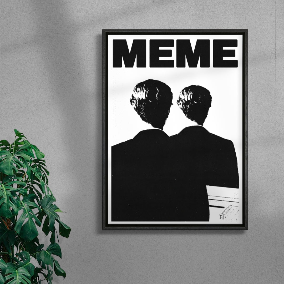 MEME contemporary wall art print by Utsav Verma - sold by DROOL
