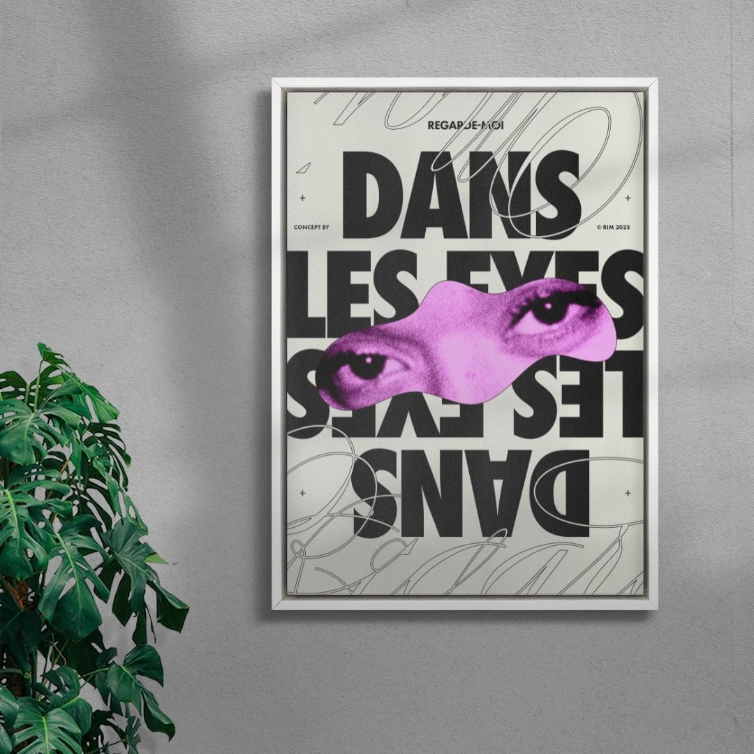 Dans les Eyes contemporary wall art print by RIM Atelier - sold by DROOL