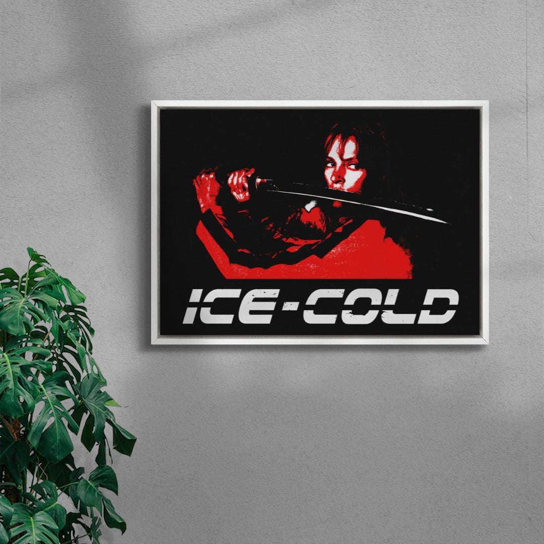 ICE-COLD contemporary wall art print by Utsav Verma - sold by DROOL