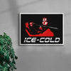ICE-COLD contemporary wall art print by Utsav Verma - sold by DROOL