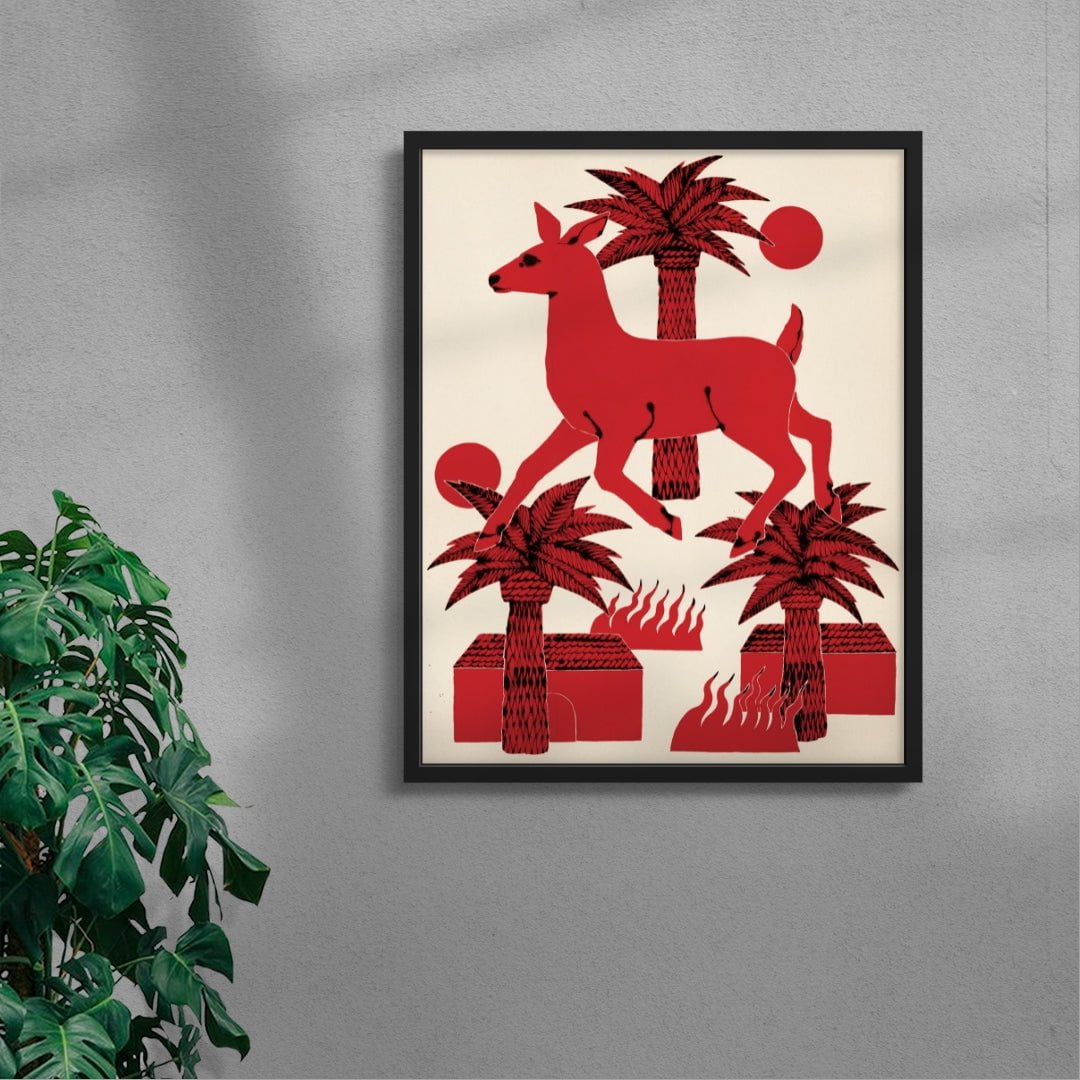 Before the Smoke contemporary wall art print by Kwonny - sold by DROOL