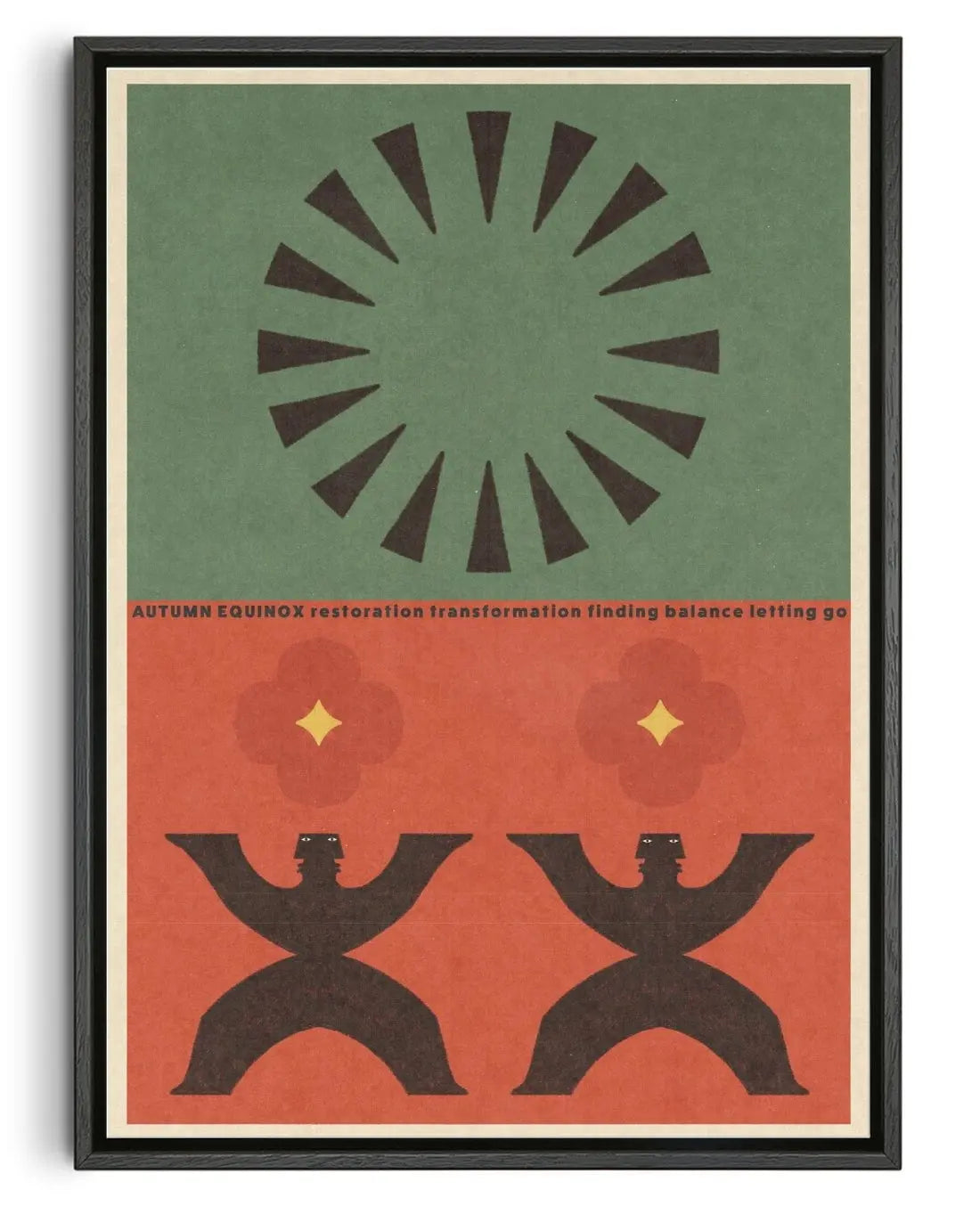 Autumn Equinox 1 contemporary wall art print by Imo Sinclair - sold by DROOL