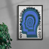Open mind contemporary wall art print by John Schulisch - sold by DROOL