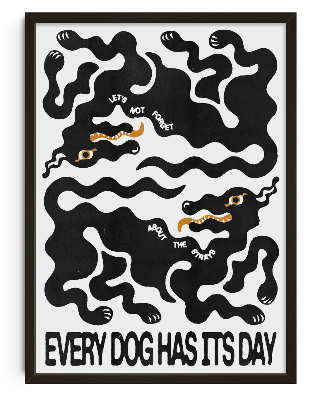 11.7x16.5" (A3) Every Dog - UNFRAMED contemporary wall art print by Alexander Khabbazi - sold by DROOL