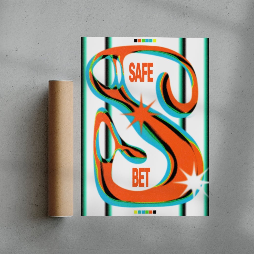 SAFE BET contemporary wall art print by Sheyi Adebayo - sold by DROOL