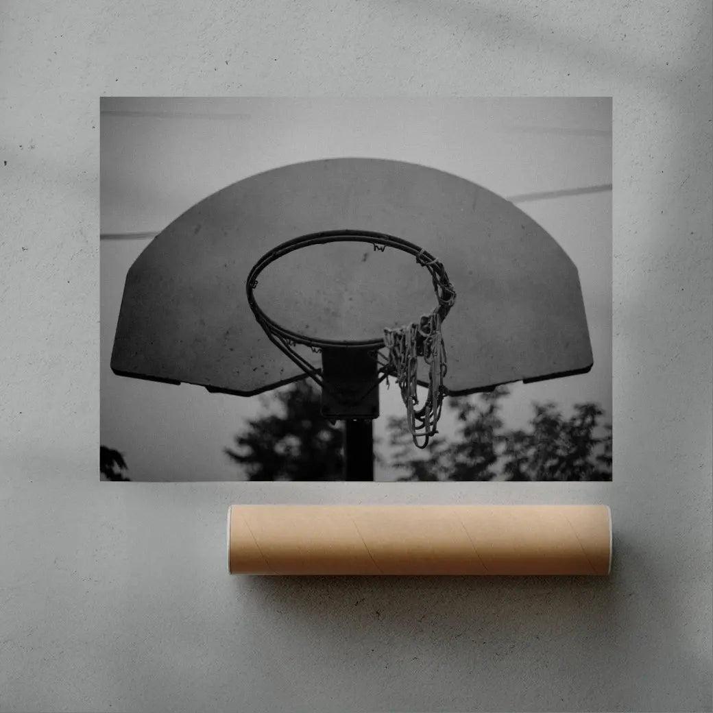 Solitary Hoop contemporary wall art print by Jason Jahnke - sold by DROOL