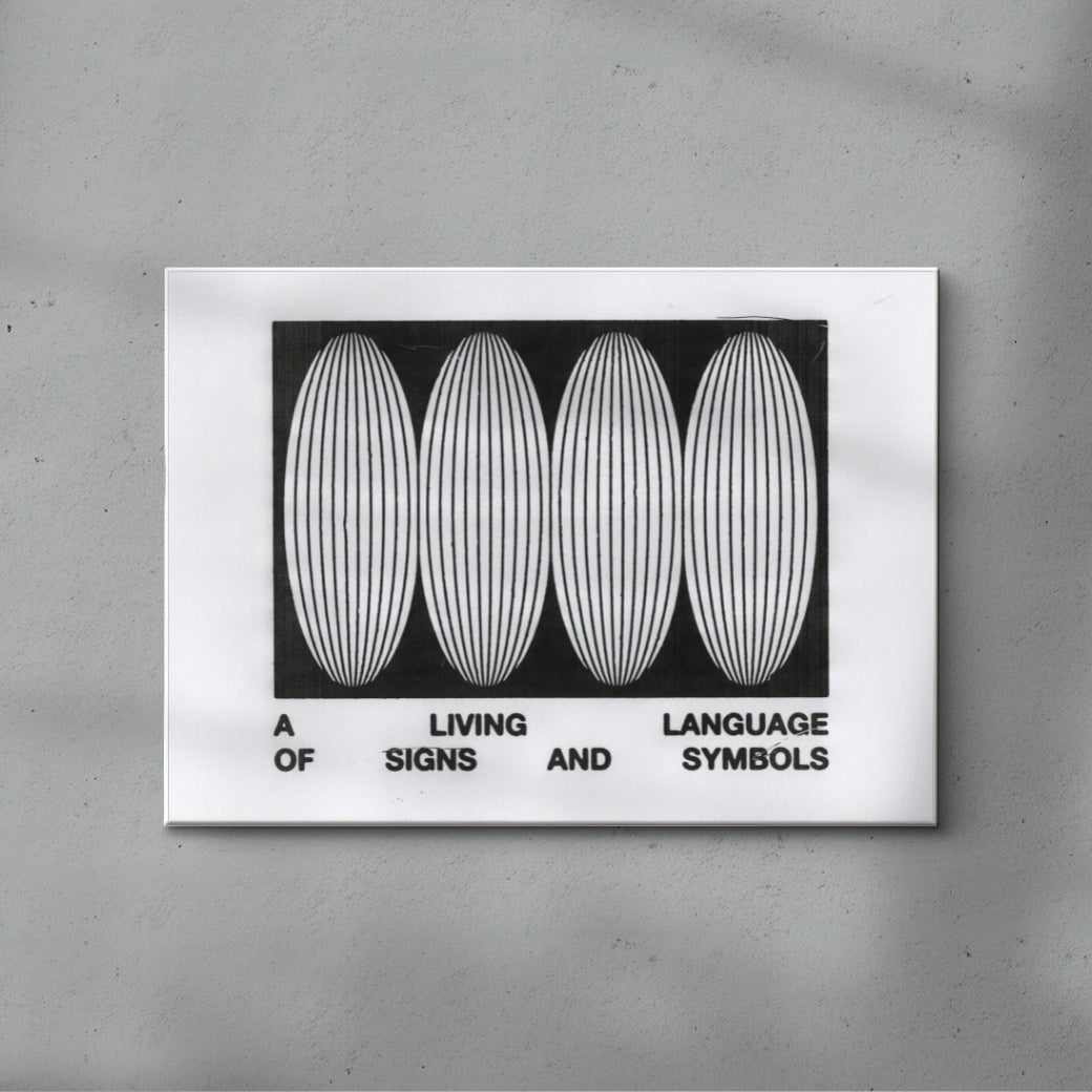 Living Language contemporary wall art print by Alexander Khabbazi - sold by DROOL