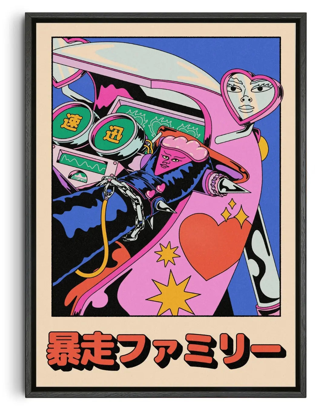 Japan Bosozoku biker contemporary canvas print by Azaazelus - sold by DROOL