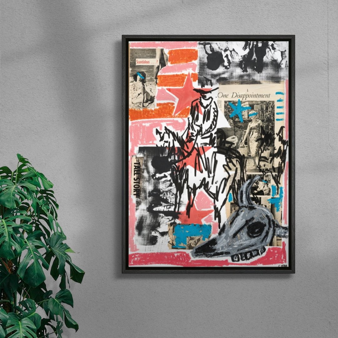 The Wild West contemporary wall art print by Caitlin Flood-Molyneux - sold by DROOL