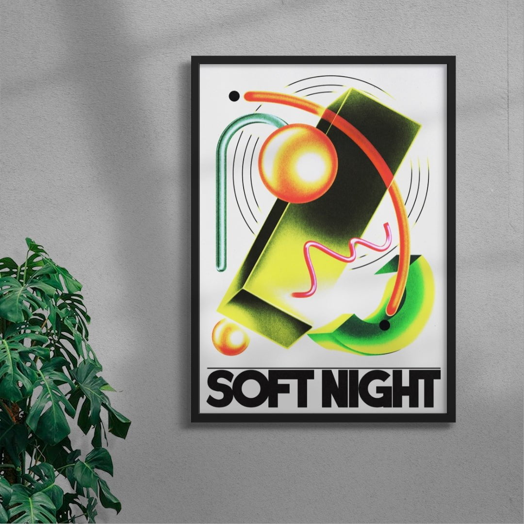 Soft Night contemporary wall art print by Liorzh - sold by DROOL