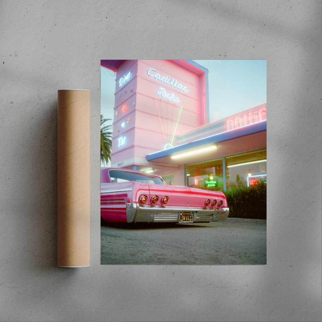 Pink Motel contemporary wall art print by 6.tiff - sold by DROOL