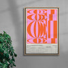 Geometric Sweet Candy contemporary wall art print by Coveposter - sold by DROOL
