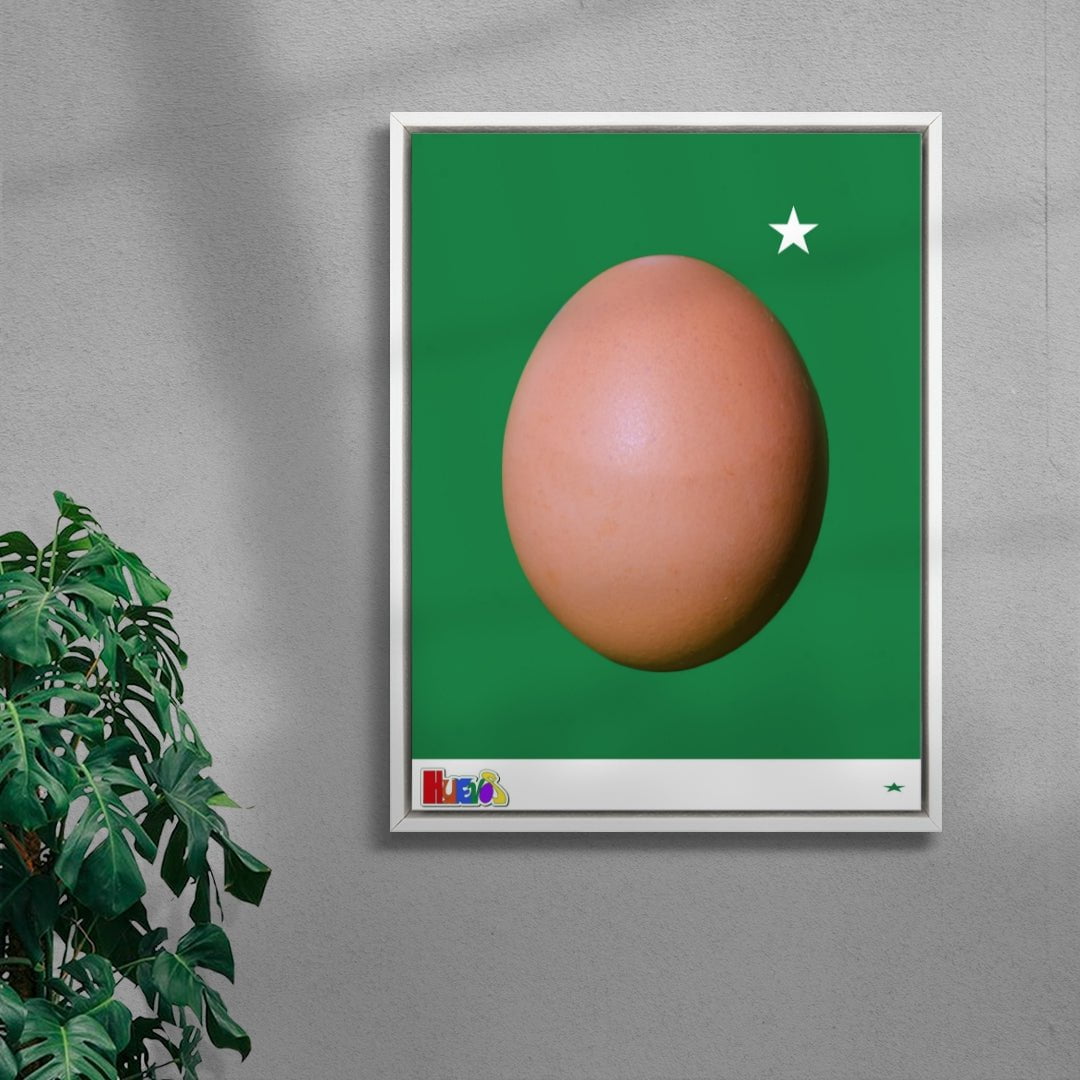 Huevos (Eggs) contemporary wall art print by Miguel Vides - sold by DROOL