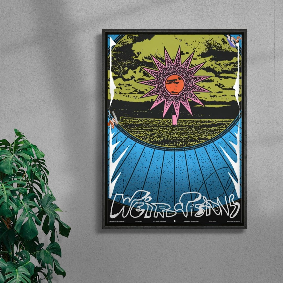 Weird visions contemporary wall art print by Jorge Santos - sold by DROOL