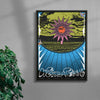 Weird visions contemporary wall art print by Jorge Santos - sold by DROOL