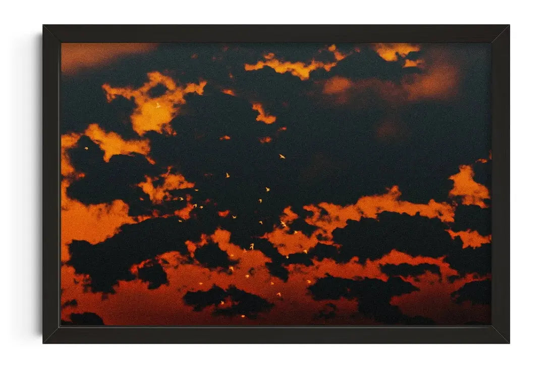 Red Sky contemporary wall art print by Omar Belattar - sold by DROOL