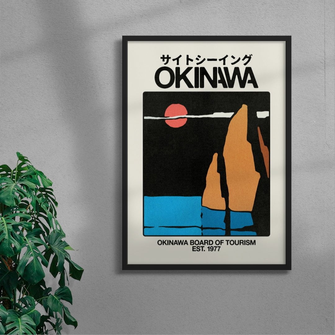 Okinawa 3 contemporary wall art print by Othman Zougam - sold by DROOL