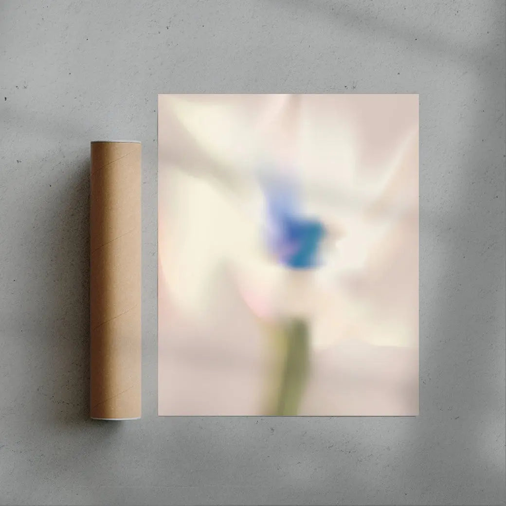 White Flower contemporary wall art print by Federico Sánchez - sold by DROOL