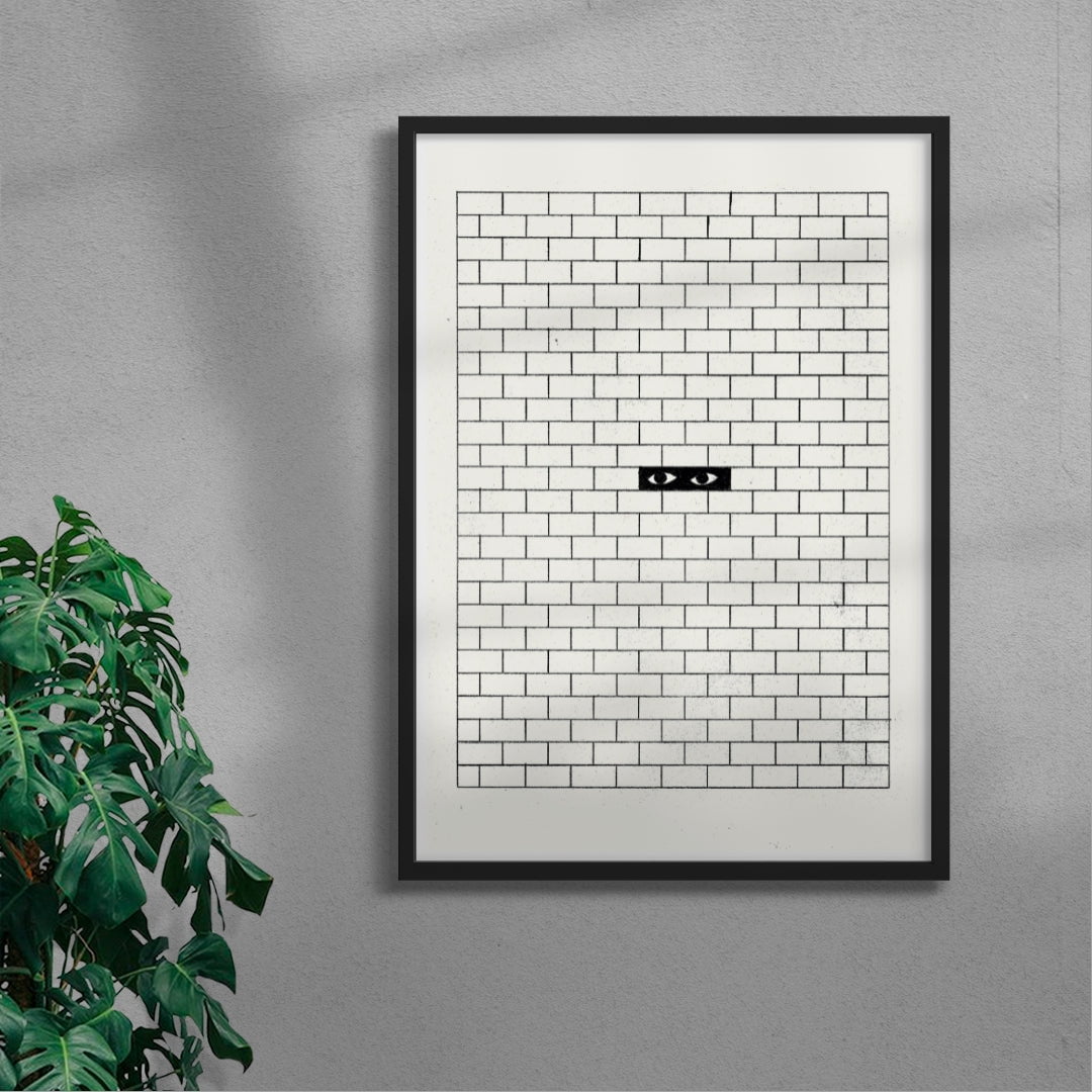 Behind the wall contemporary wall art print by Juan Sebastián Rosillo - sold by DROOL