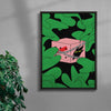 BEAST IN A BOX contemporary canvas art print by GOOD OMEN - sold by DROOL