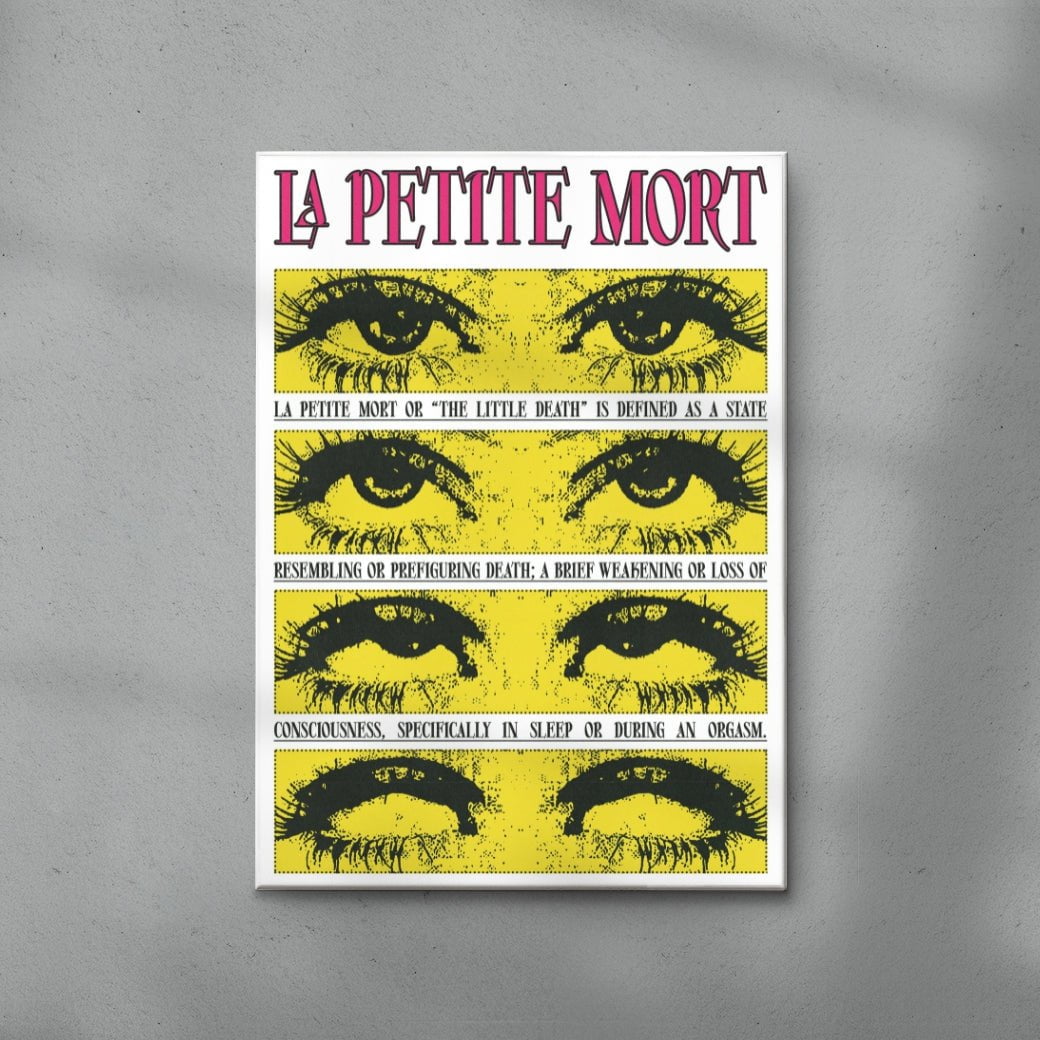The Little Death contemporary wall art print by Utsav Verma - sold by DROOL