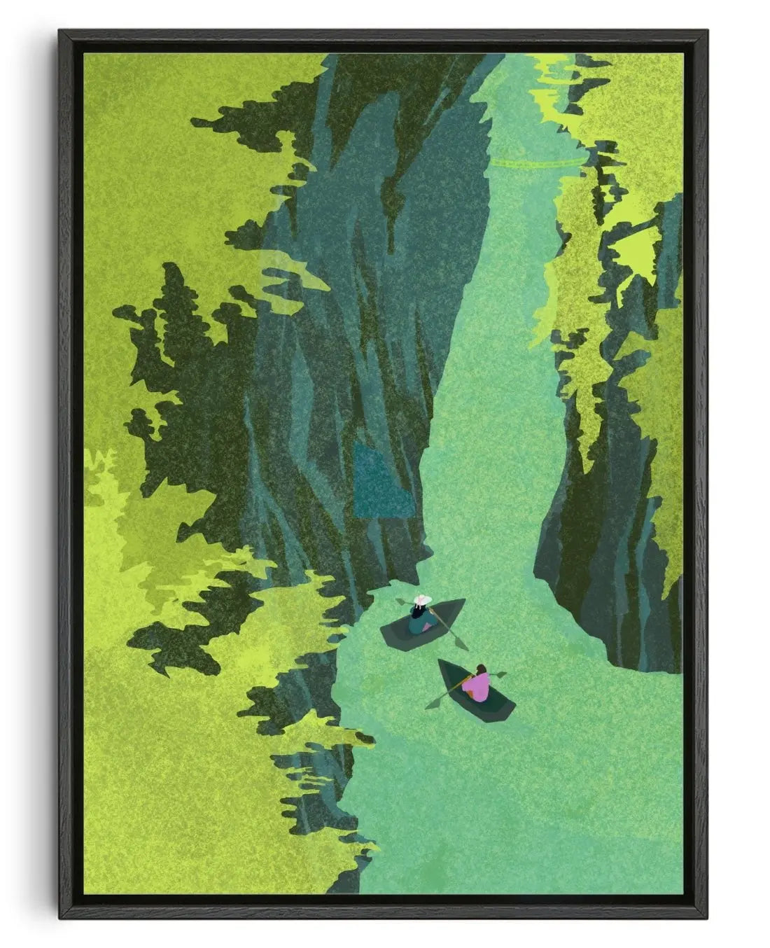Takachiho Gorge contemporary wall art print by Lily Kong - sold by DROOL