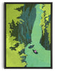 Cargar imagen en el visor de la galería, Takachiho Gorge contemporary wall art print by Lily Kong - sold by DROOL