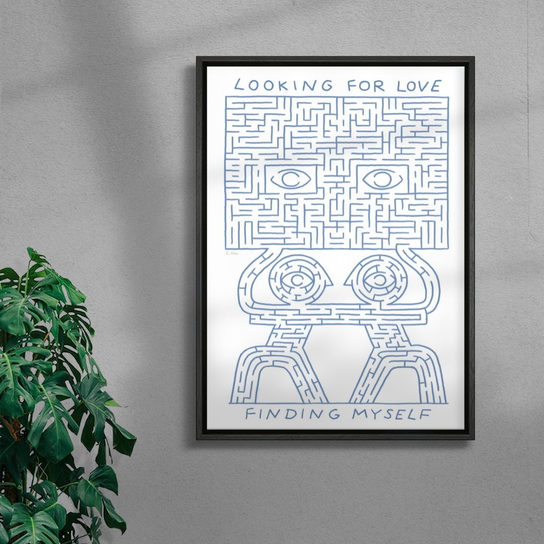 Looking For Love contemporary wall art print by Eric Schwarz - sold by DROOL