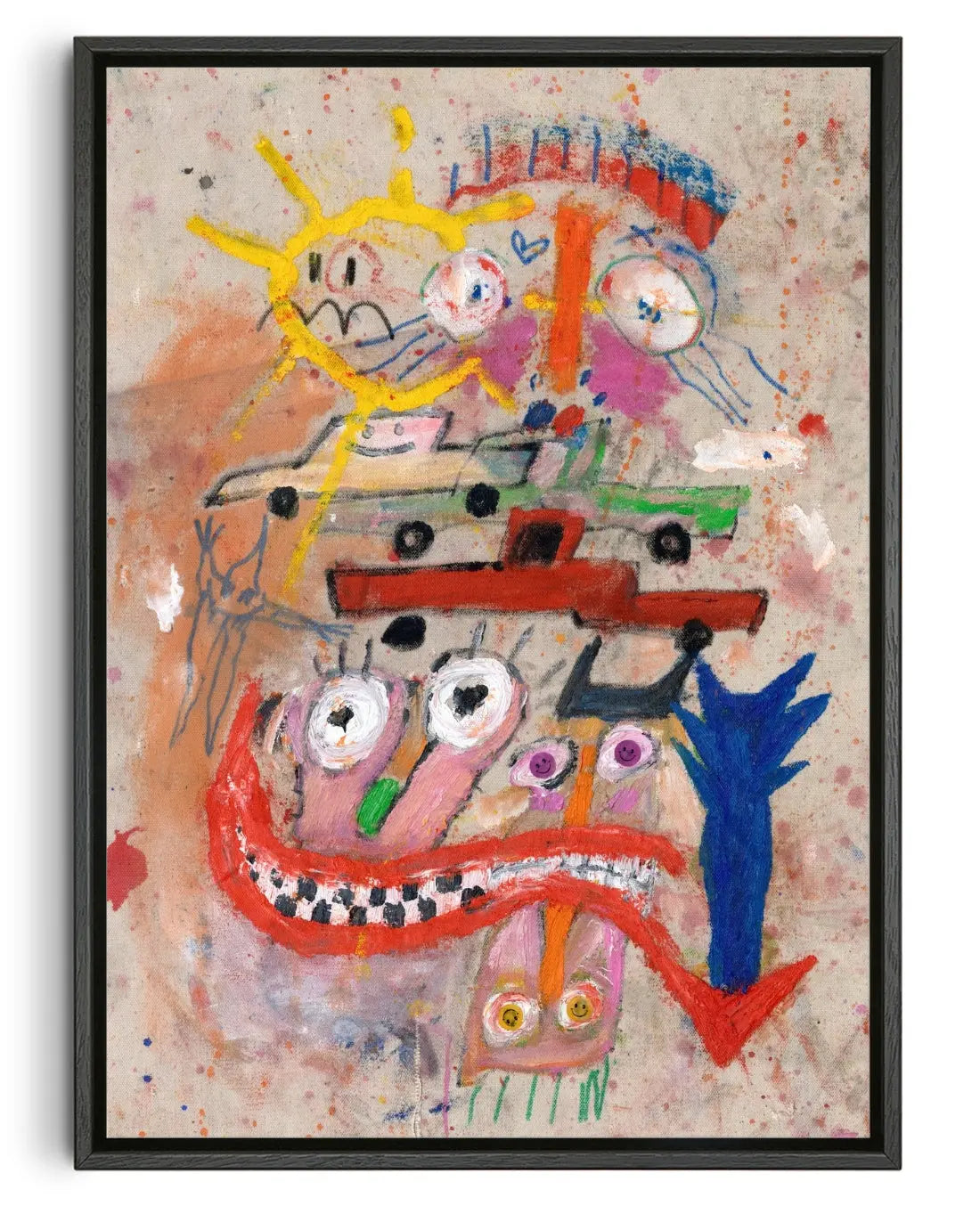 Friends in high places contemporary canvas print by Saxon JJ Quinn - sold by DROOL