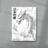 Dragon contemporary wall art print by Todd Pham - sold by DROOL