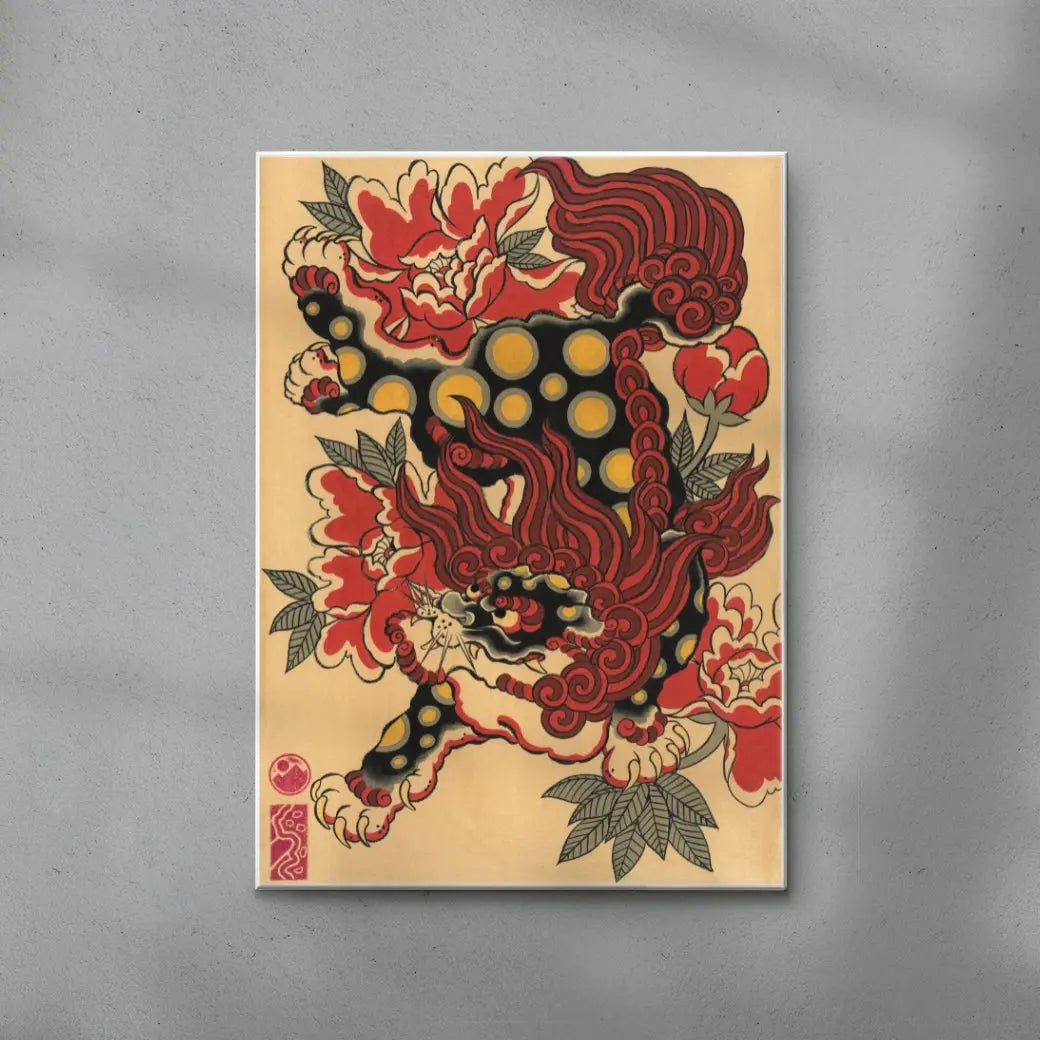 Karajishi & Peonies