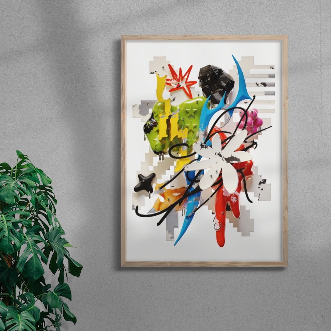 Something Bright contemporary wall art print by Kitasavi - sold by DROOL